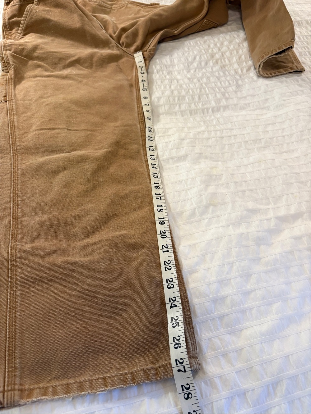 Carhartt Men's Tan Cargo Work Pants - Picture 6 of 10